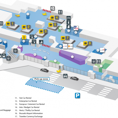 Zone de récupération des bagages